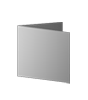 Einladungskarte Quadrat 105 x 105 mm 4-seiter 4/4 farbig + Sonderfarbe Silber